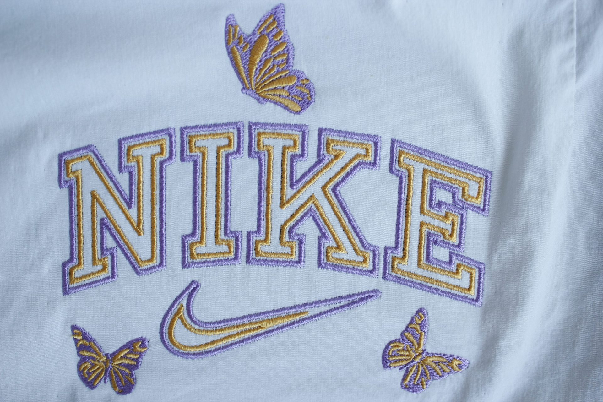 Nike Butterfly Embroidery Design, logo pes dst file, 4 sizes 5 Nike Butterfly Embroidery Design, logo pes dst file, 4 sizes - Image 5