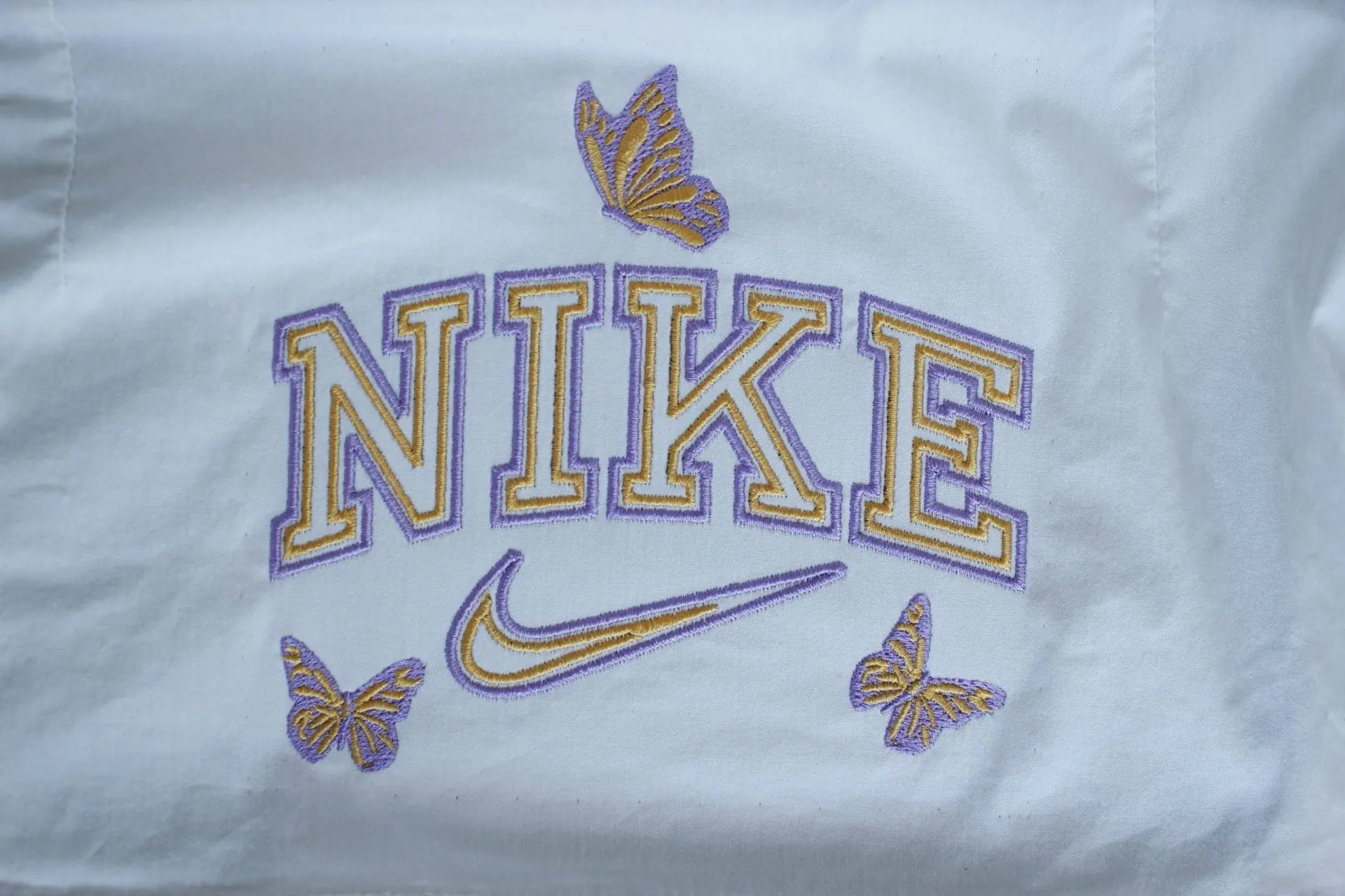 Nike Butterfly Embroidery Design, logo pes dst file, 4 sizes 4 Nike Butterfly Embroidery Design, logo pes dst file, 4 sizes - Image 4
