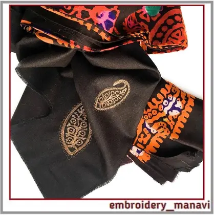 DigitalmachineembroiderydesignLightpatternpaisley
