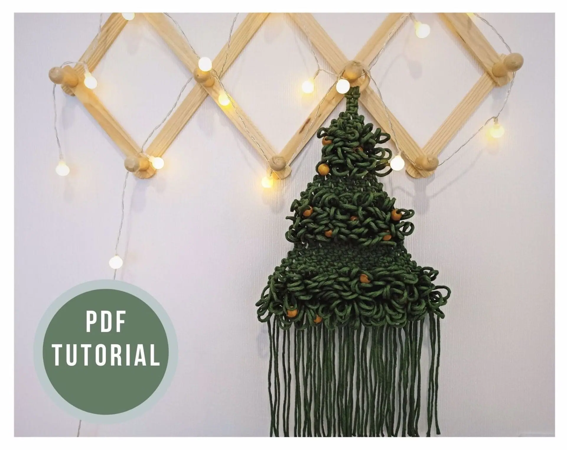 Macrame pattern pdf Chrismas tree DIY - macrame tutorial 1 Macrame pattern pdf Chrismas tree DIY - macrame tutorial
