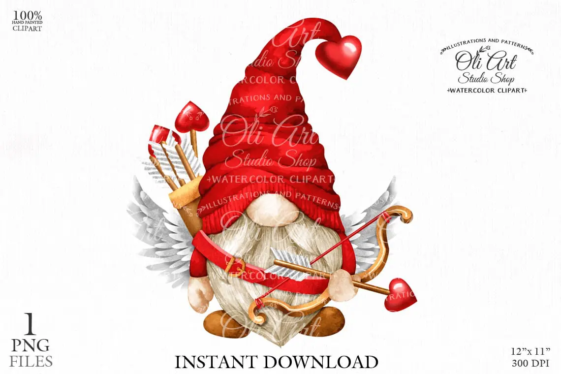 Valentine's Day, super Pink cupid, Gnome PNG clipart, love clipart 1 Valentine's Day, super Pink cupid, Gnome PNG clipart, love clipart