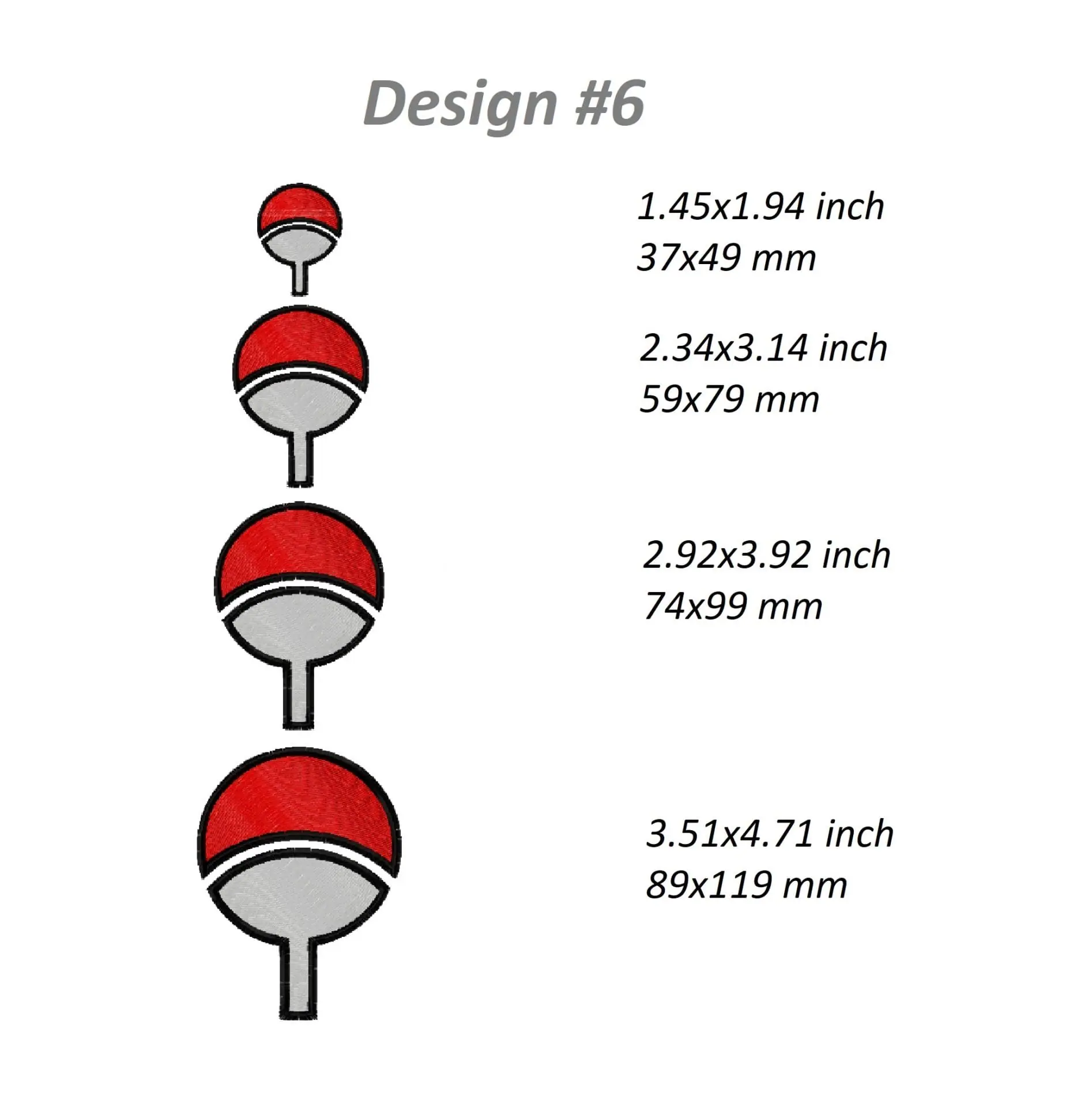 Anime Embroidery Designs Pack, design files, 6 designs 7 Anime Embroidery Designs Pack, design files, 6 designs - Image 7