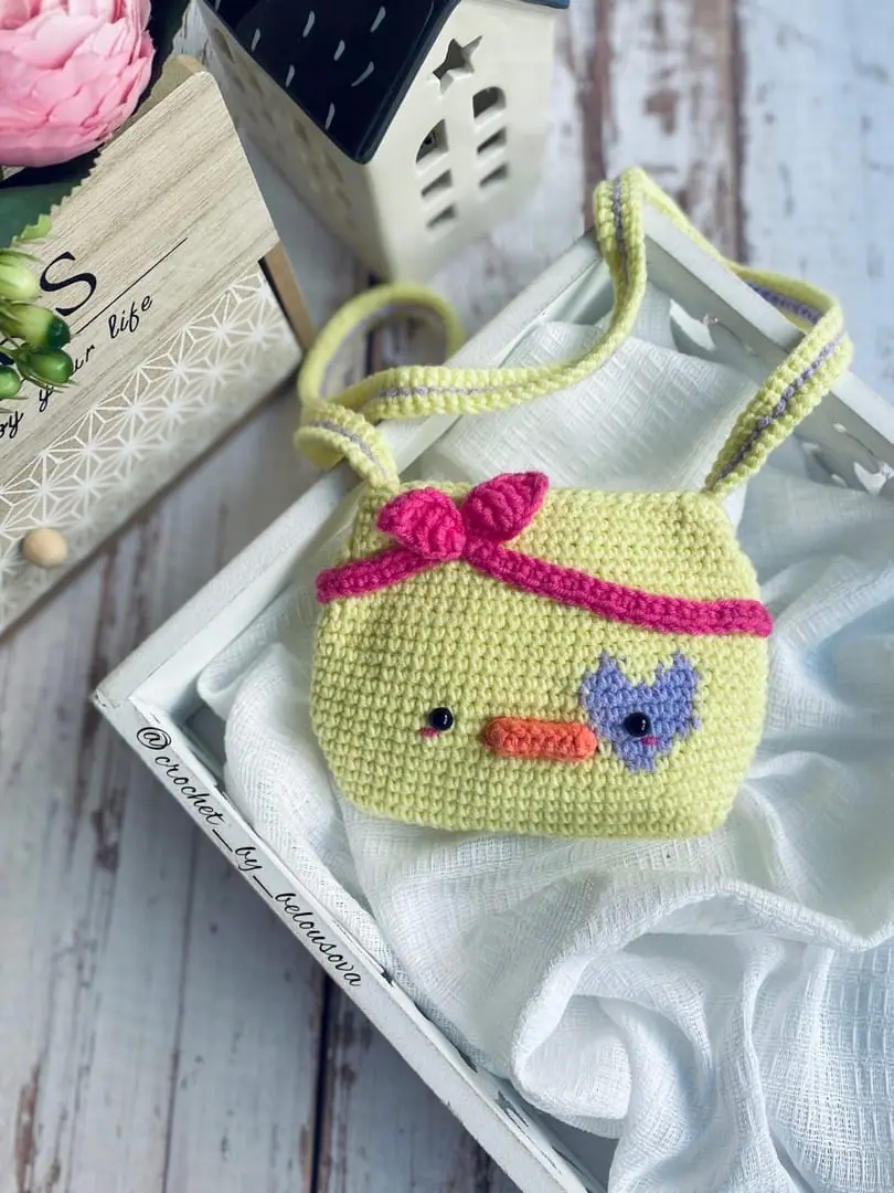 Crochet pattern bag purse duck pdf tutorial 1 Crochet pattern bag purse duck pdf tutorial
