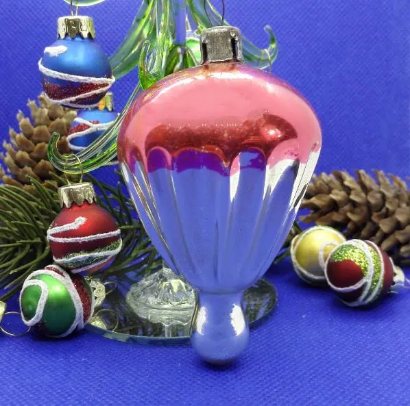 Soviet Vintage Christmas Glass toy Parachute. Xmas tree toys USSR 2 Soviet Vintage Christmas Glass toy Parachute. Xmas tree toys USSR - Image 2
