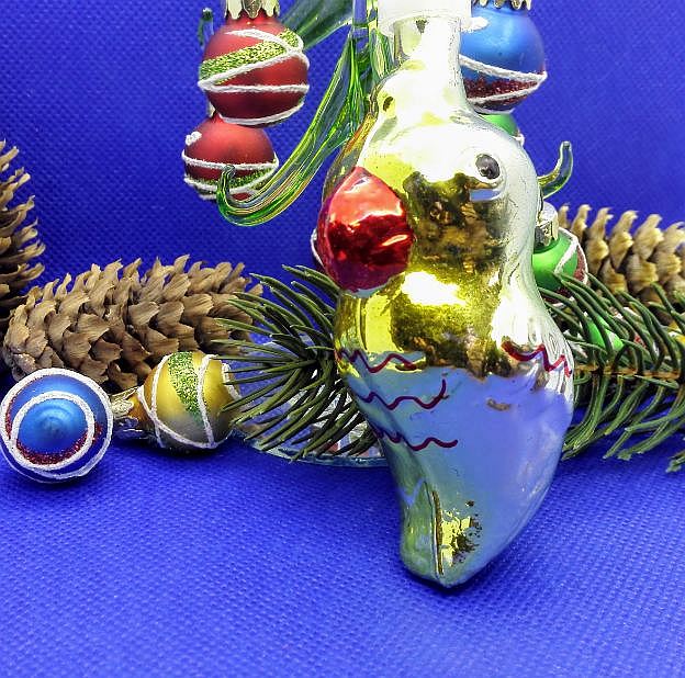 Soviet Vintage Glass Christmas tree toy Parrot.Xmas tree toy USSR 5 Soviet Vintage Glass Christmas tree toy Parrot.Xmas tree toy USSR - Image 5