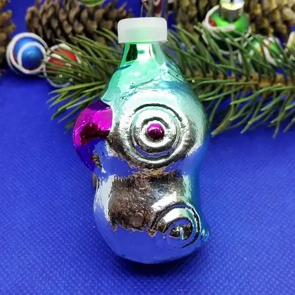 Soviet Antique Glass Christmas tree toy Parrot.Xmas tree toy USSR