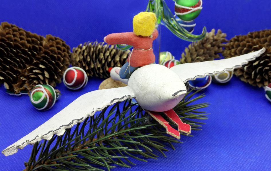 Antique Soviet Christmas Toy Geese-Swans. Old Russian Xmas Decor 8 Antique Soviet Christmas Toy Geese-Swans. Old Russian Xmas Decor - Image 8