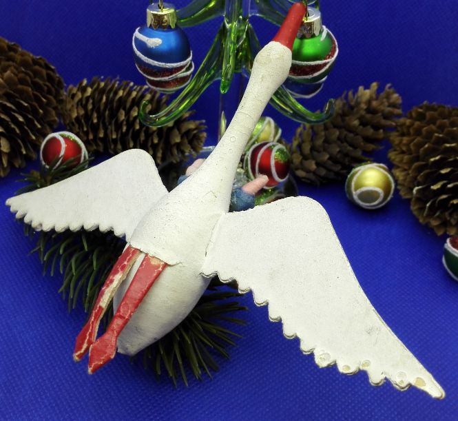 Antique Soviet Christmas Toy Geese-Swans. Old Russian Xmas Decor 10 Antique Soviet Christmas Toy Geese-Swans. Old Russian Xmas Decor - Image 10