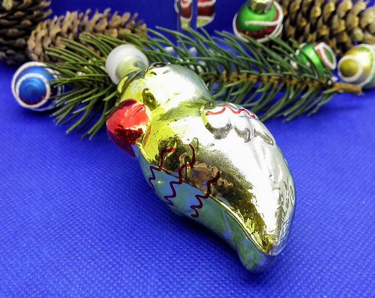 Soviet Vintage Glass Christmas tree toy Parrot.Xmas tree toy USSR 7 Soviet Vintage Glass Christmas tree toy Parrot.Xmas tree toy USSR - Image 7