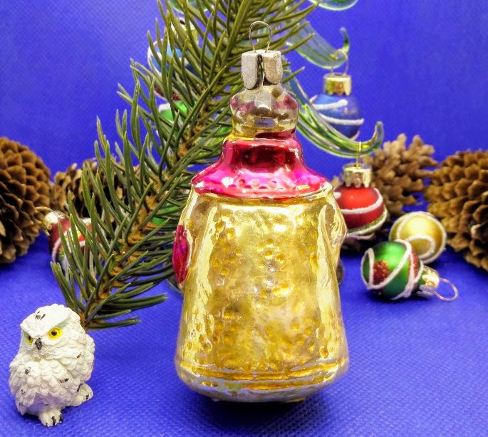 Antique Glass Toy Santa Claus Man Magician. Vintage Christmas Toy 3 Antique Glass Toy Santa Claus Man Magician. Vintage Christmas Toy - Image 3