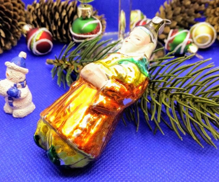 Vintage Glass Toy Santa Claus Man Magician. Antique Christmas Toy 8 Vintage Glass Toy Santa Claus Man Magician. Antique Christmas Toy - Image 8