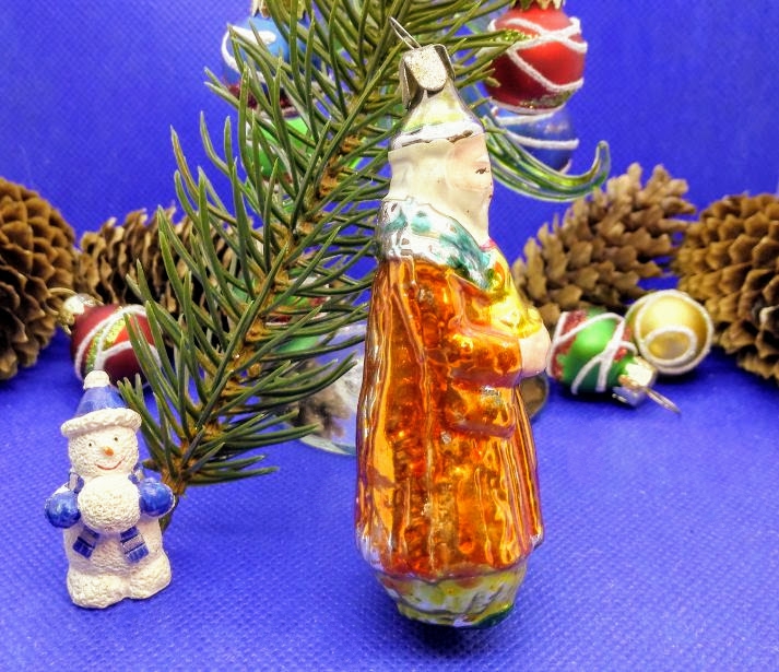 Vintage Glass Toy Santa Claus Man Magician. Antique Christmas Toy 7 Vintage Glass Toy Santa Claus Man Magician. Antique Christmas Toy - Image 7