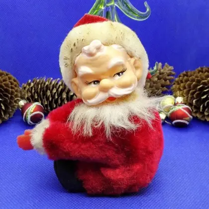 Vintage Christmas Toy Santa Claus. Antique ornament