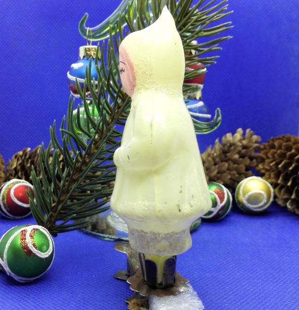 Soviet Vintage Christmas Toy Snow Maiden. Christmas glass Toy 5 Soviet Vintage Christmas Toy Snow Maiden. Christmas glass Toy - Image 5