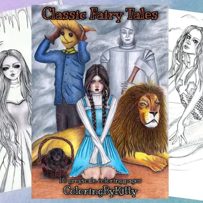 Pdf coloring book "Classic Fairytales"