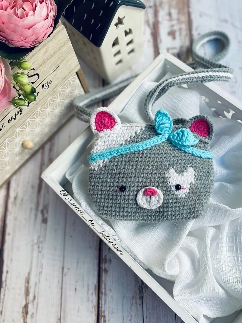 Crochet pattern bag purse cat kitty pdf tutorial 1 Crochet pattern bag purse cat kitty pdf tutorial