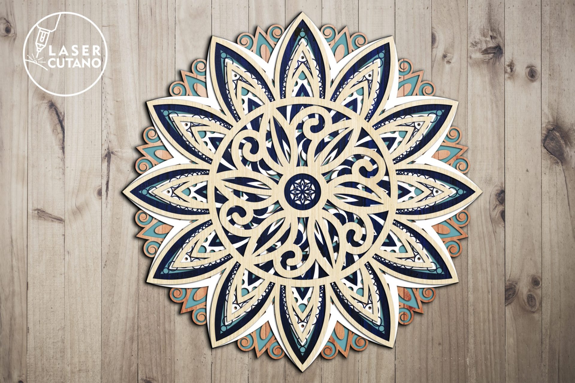 Multilayer Cut File MANDALA for Cricut or Wood Laser Cutting 2 Multilayer Cut File MANDALA for Cricut or Wood Laser Cutting - Image 2