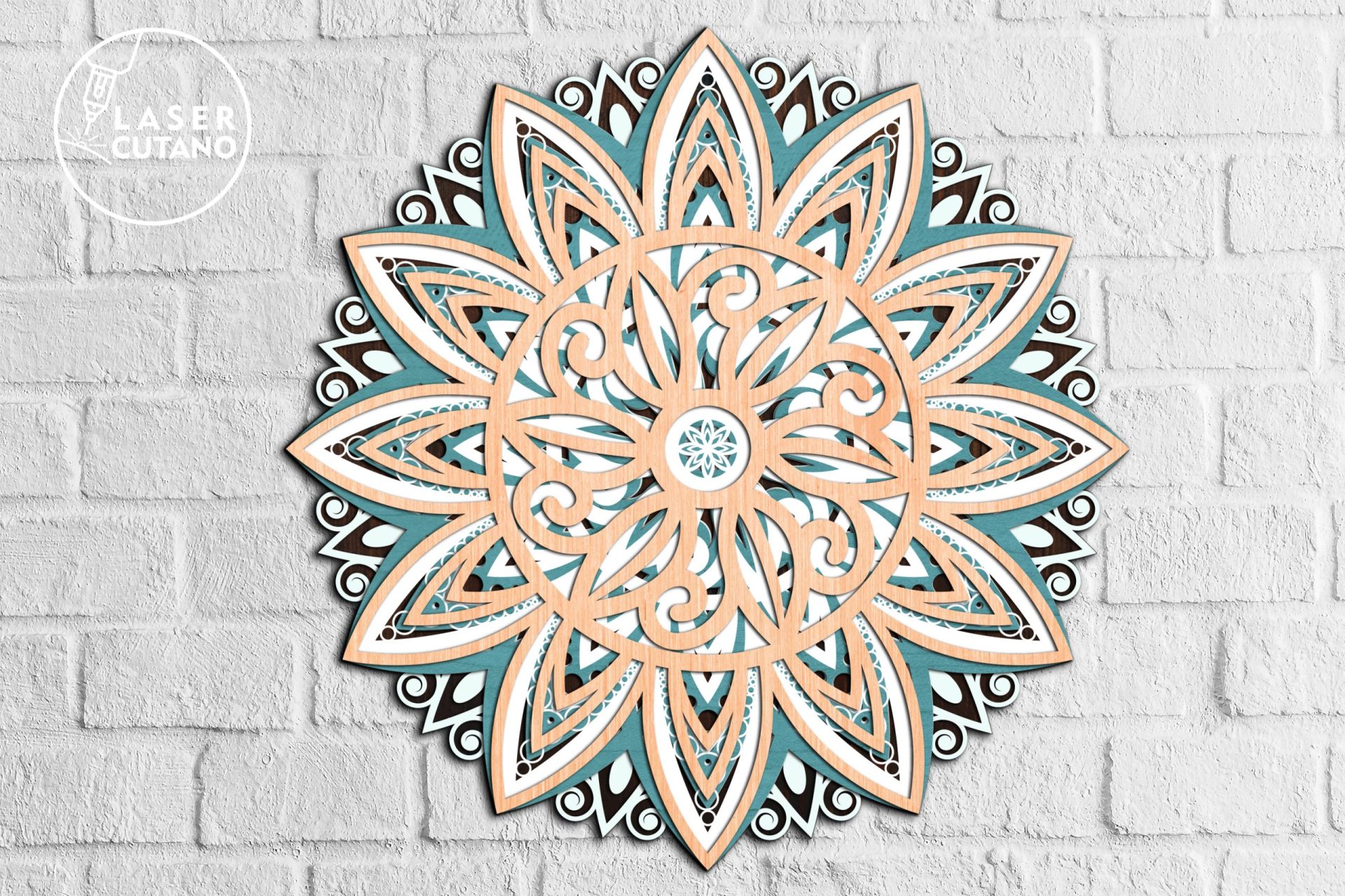Multilayer Cut File MANDALA for Cricut or Wood Laser Cutting 3 Multilayer Cut File MANDALA for Cricut or Wood Laser Cutting - Image 3