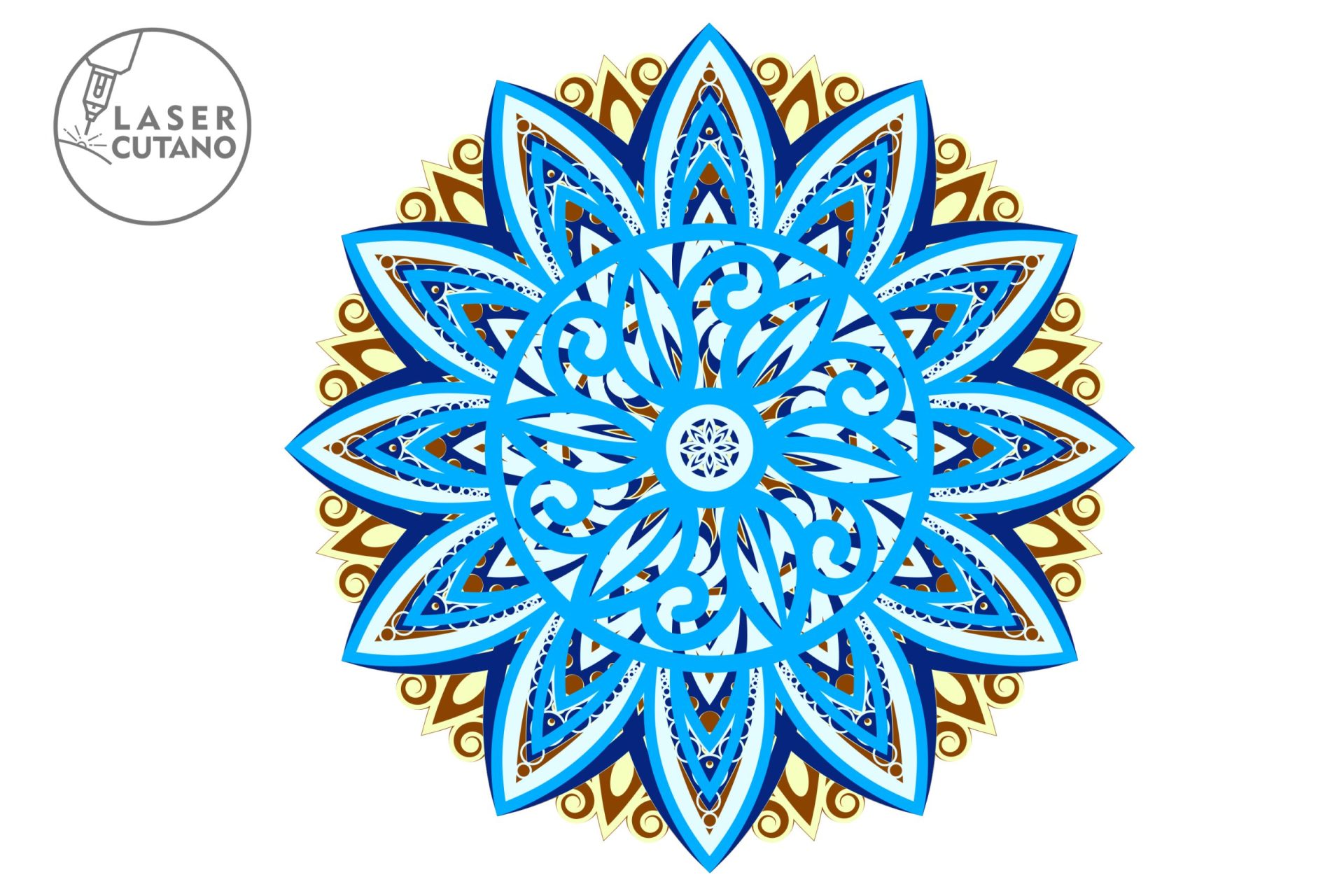 Multilayer Cut File MANDALA for Cricut or Wood Laser Cutting 7 Multilayer Cut File MANDALA for Cricut or Wood Laser Cutting - Image 7
