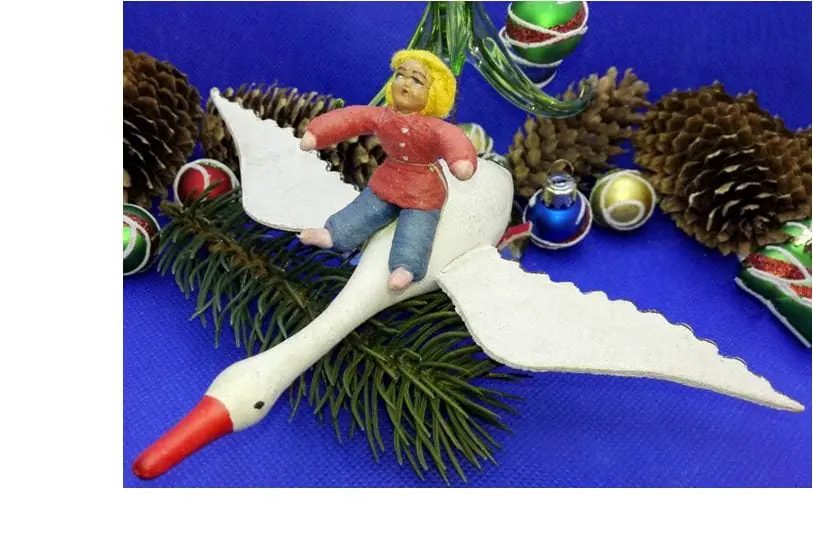 Antique Soviet Christmas Toy Geese-Swans. Old Russian Xmas Decor 1 Antique Soviet Christmas Toy Geese-Swans. Old Russian Xmas Decor