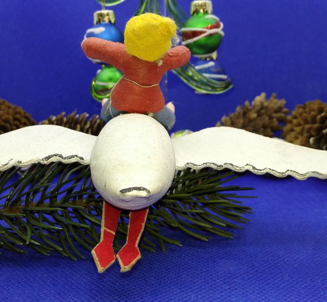 Antique Soviet Christmas Toy Geese-Swans. Old Russian Xmas Decor 6 Antique Soviet Christmas Toy Geese-Swans. Old Russian Xmas Decor - Image 6