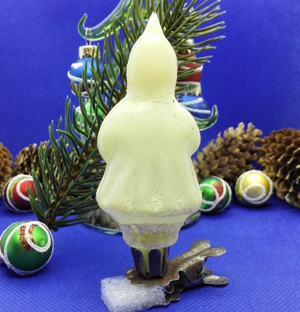 Soviet Vintage Christmas Toy Snow Maiden. Christmas glass Toy 4 Soviet Vintage Christmas Toy Snow Maiden. Christmas glass Toy - Image 4