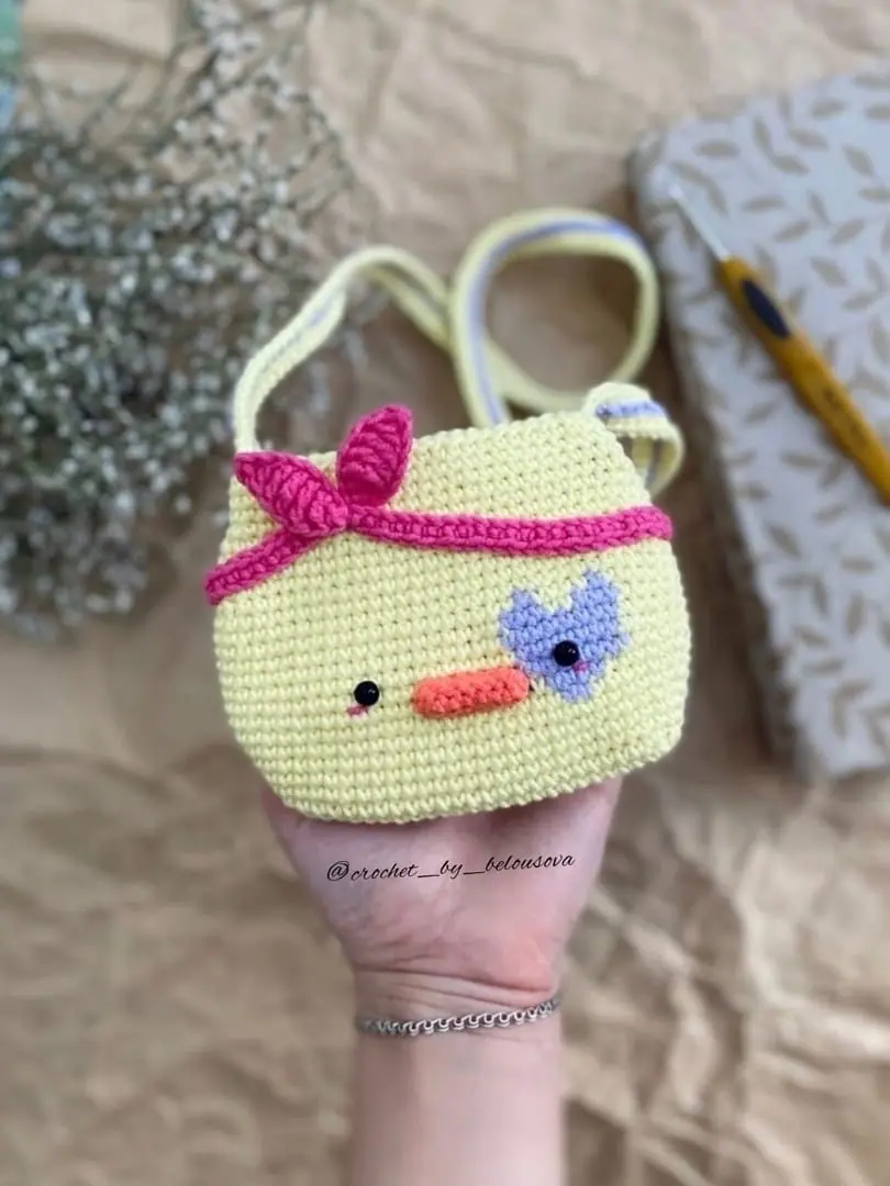 Crochet pattern bag purse duck pdf tutorial 3 Crochet pattern bag purse duck pdf tutorial
