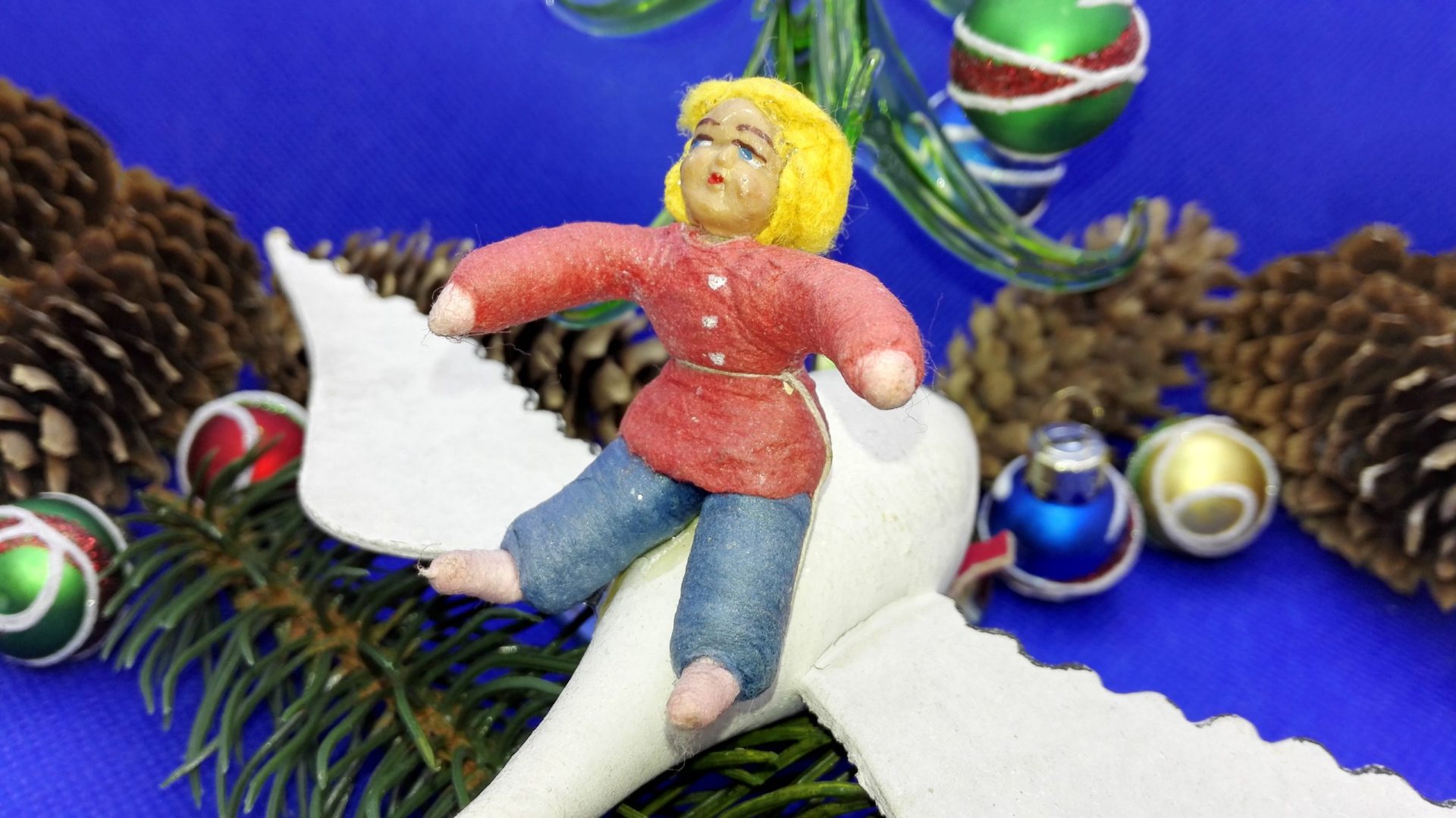 Antique Soviet Christmas Toy Geese-Swans. Old Russian Xmas Decor 4 Antique Soviet Christmas Toy Geese-Swans. Old Russian Xmas Decor - Image 4