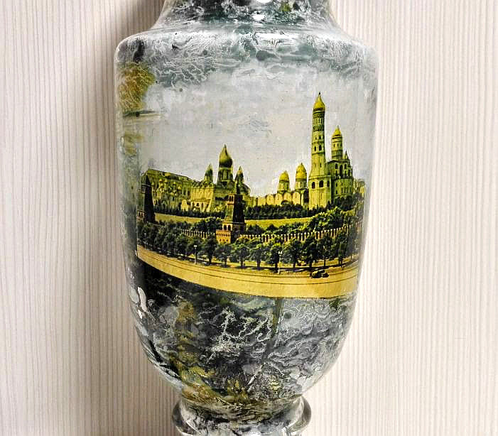 Antique Soviet Vase Moscow Kremlin. Vase Cup Moscow Kremlin 2 Antique Soviet Vase Moscow Kremlin. Vase Cup Moscow Kremlin - Image 2