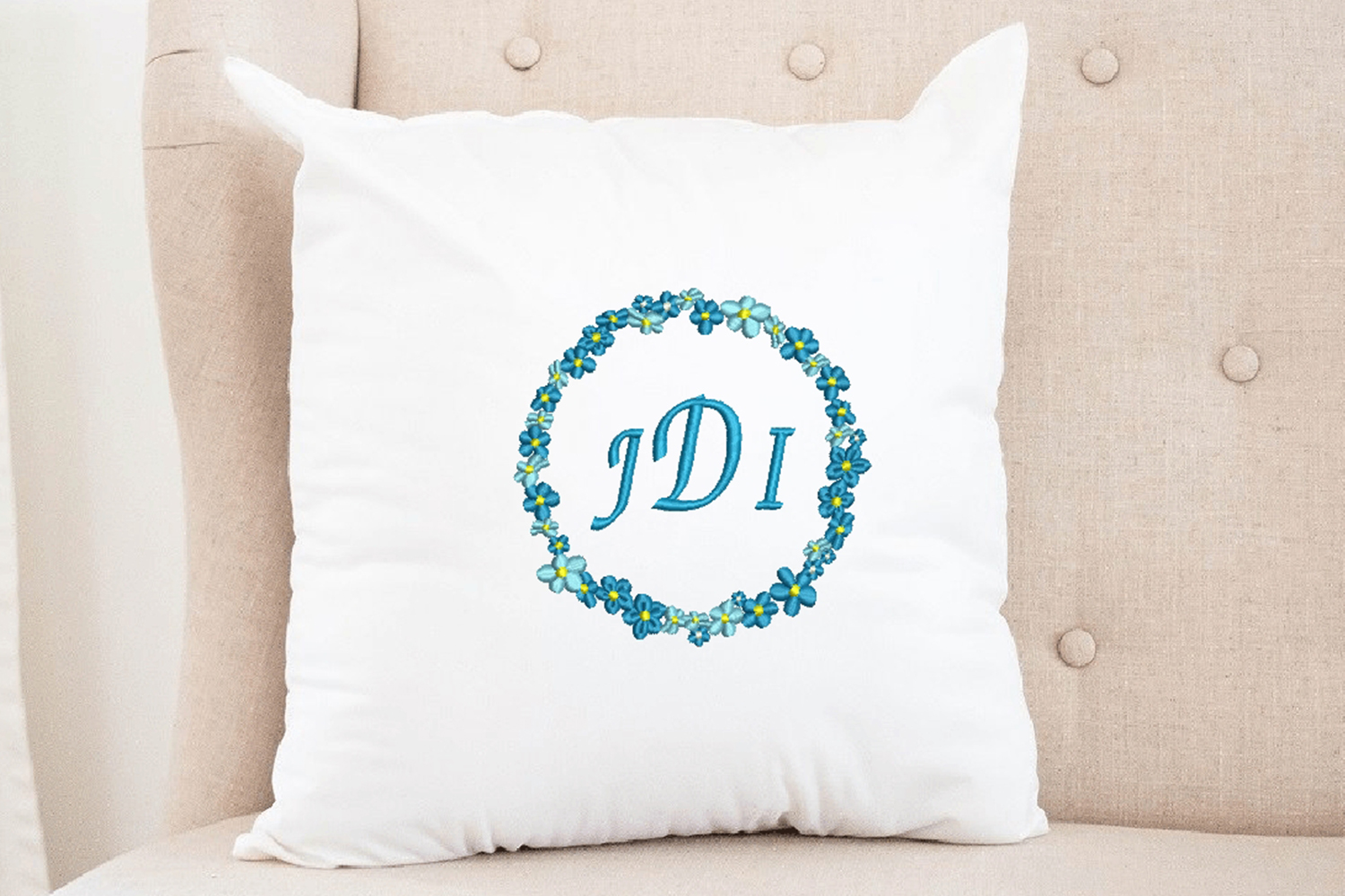 Flower Frame embroidery design 3 Flower Frame embroidery design - Image 3