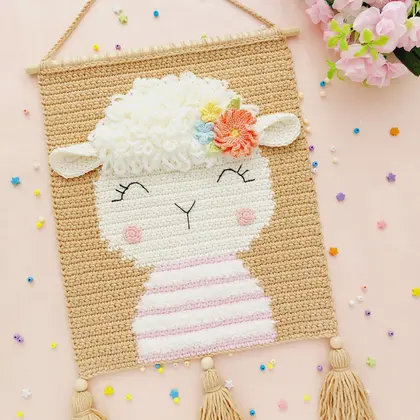 crochet wall hanging