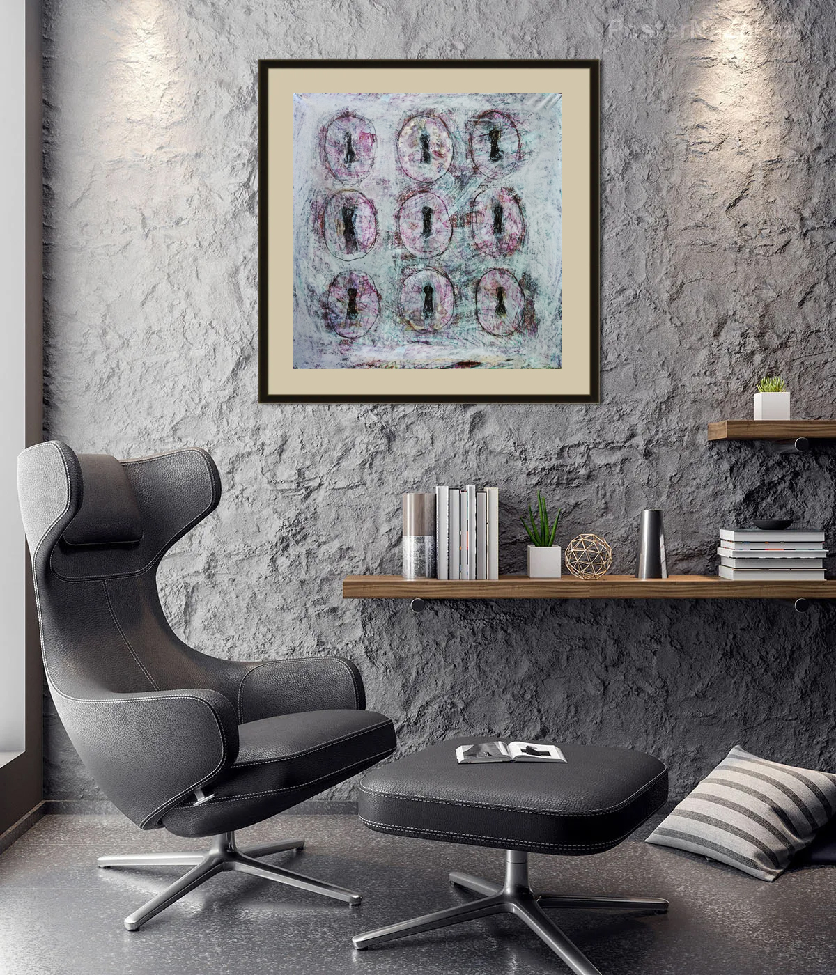 Keyhole art drawing Mysterious digital painting 3 keyhole art drawing