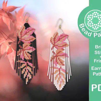 Fall fringe earrings pattern