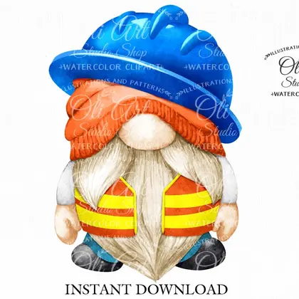 Builder gnome clip art png, tool box, job and profession