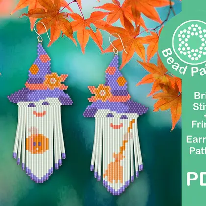 Halloween Fringe Earrings pattern