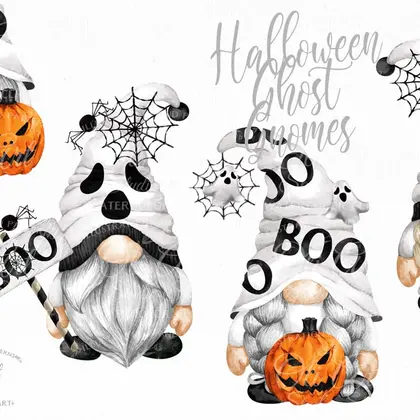 host gnome design, ghost clip art, halloween