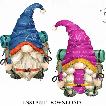 Camping gnomes, Backpacking, Hiking Outdoors, mountains