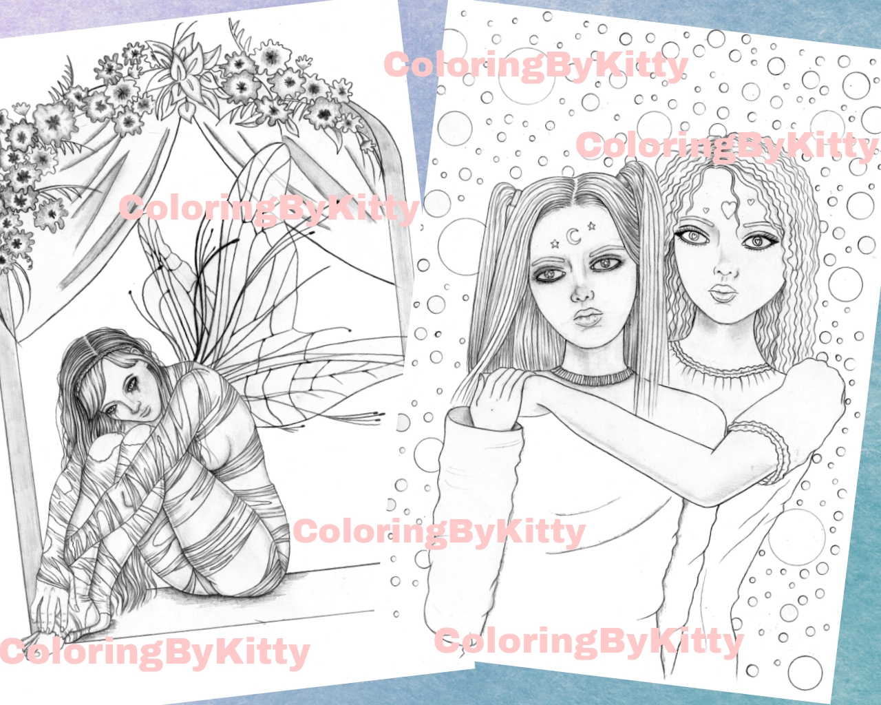 Pdf coloring book "Dark Fantasy Part 1" 3 Pdf coloring book "Dark Fantasy Part 1" - Image 3