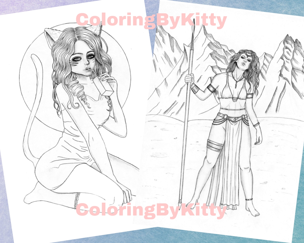 Pdf coloring book "Dark Fantasy Part 1" 6 Pdf coloring book "Dark Fantasy Part 1" - Image 6