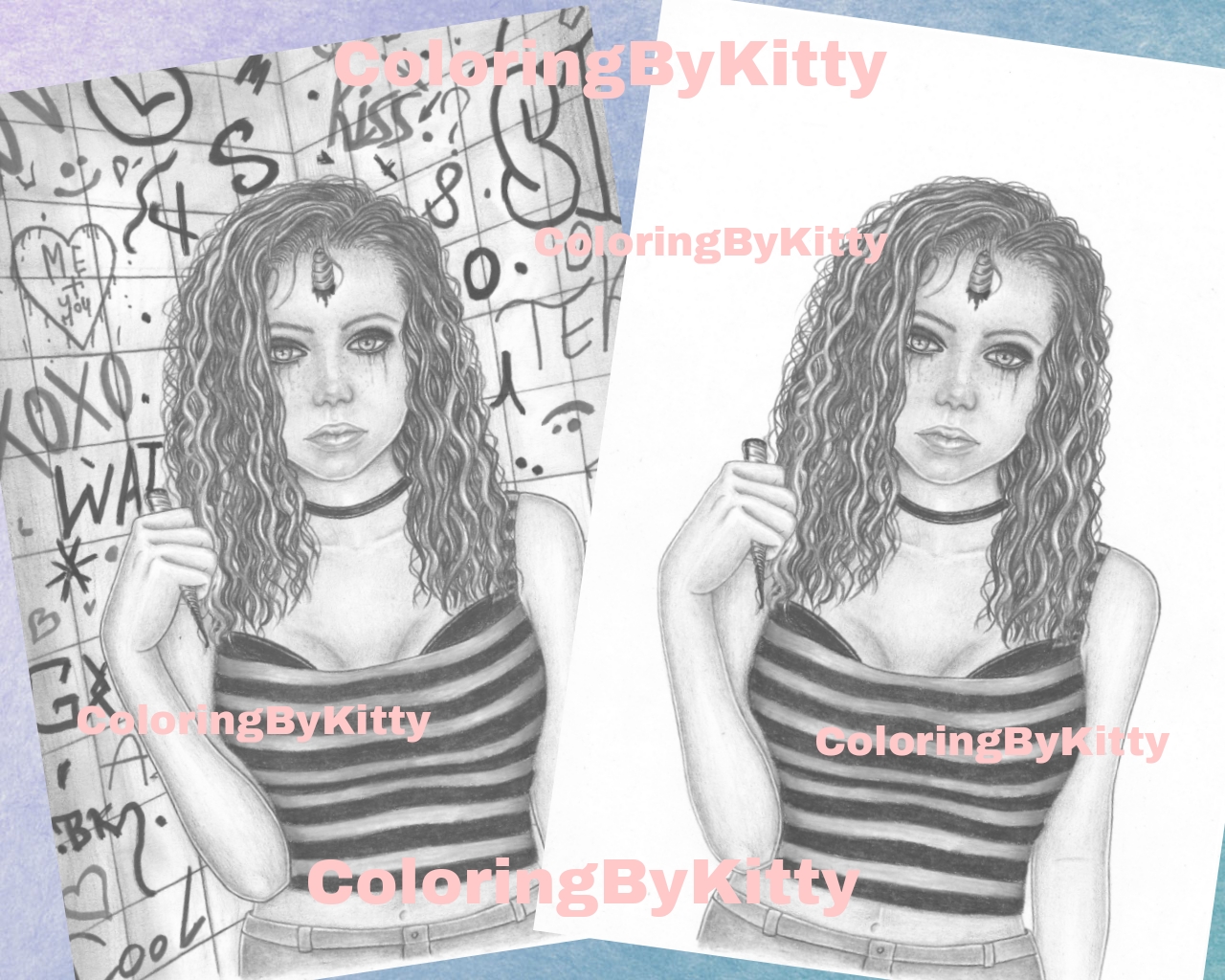 Pdf coloring book "Dark Fantasy Part 1" 7 Pdf coloring book "Dark Fantasy Part 1" - Image 7
