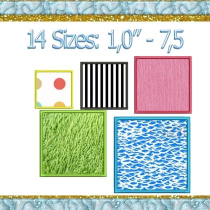 Square Applique embroidery design