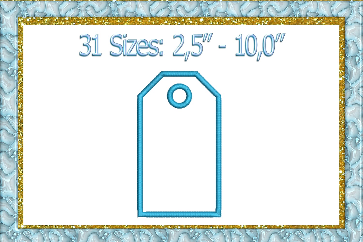 Price Tag Applique Machine Embroidery design 1 Price Tag Applique Machine Embroidery design