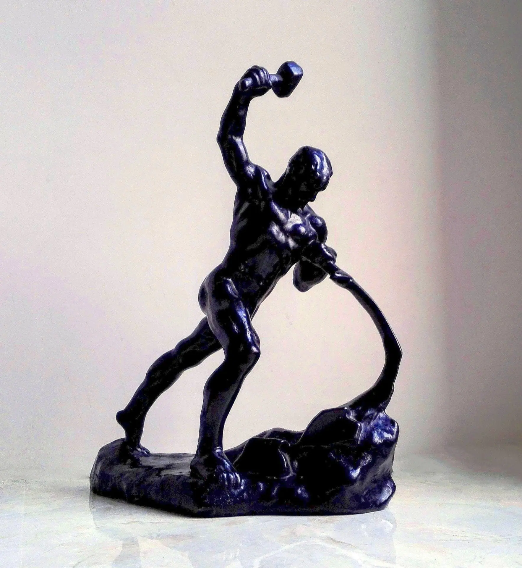 Antique Cast Iron Statuette Blacksmith.Worker. Cast iron figurine 5 Antique Cast Iron Statuette Blacksmith.Worker. Cast iron figurine - Image 5