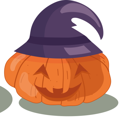 set pumpkins for halloween
