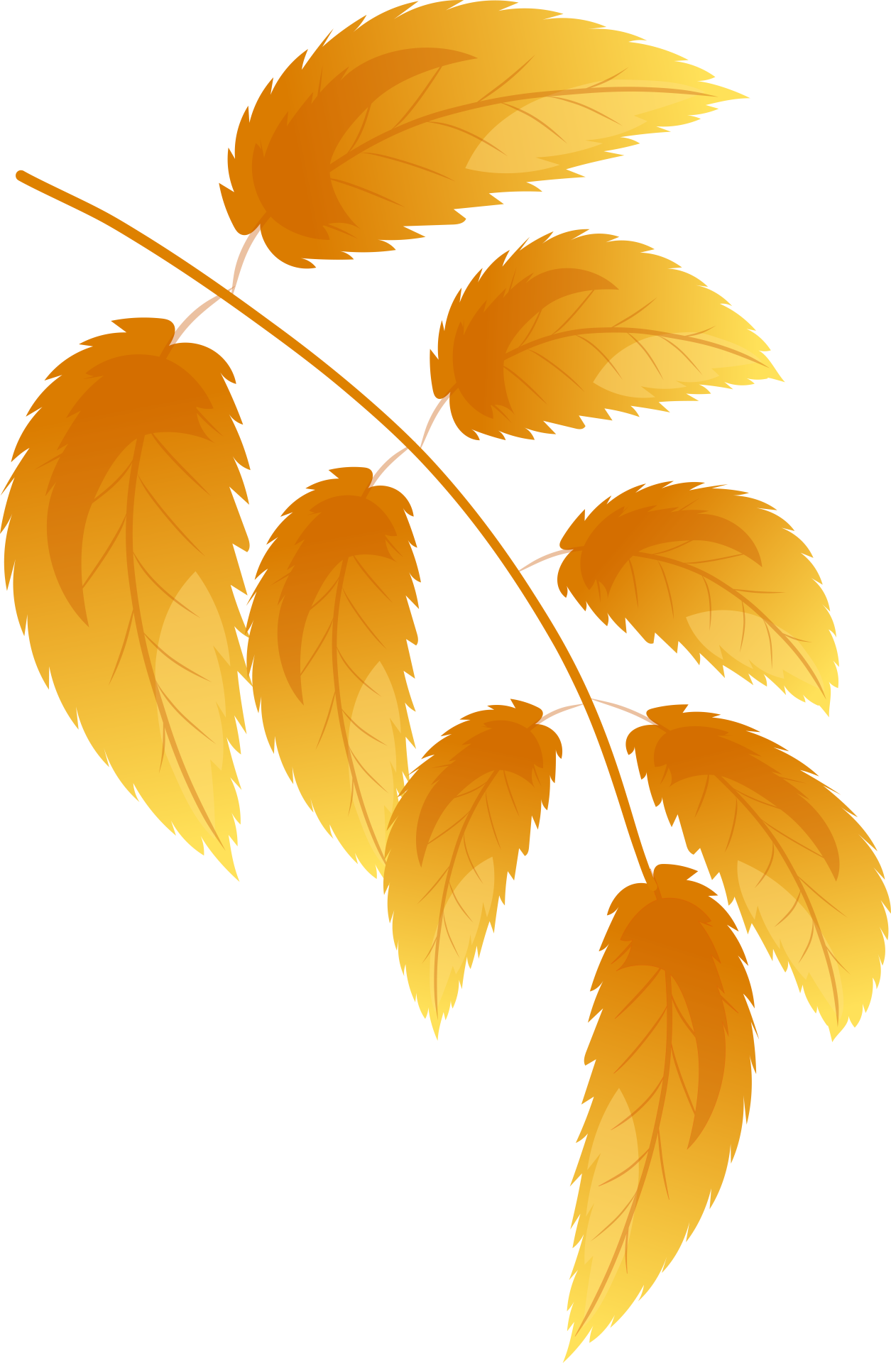 Autumn leaves 1 yellow leaf