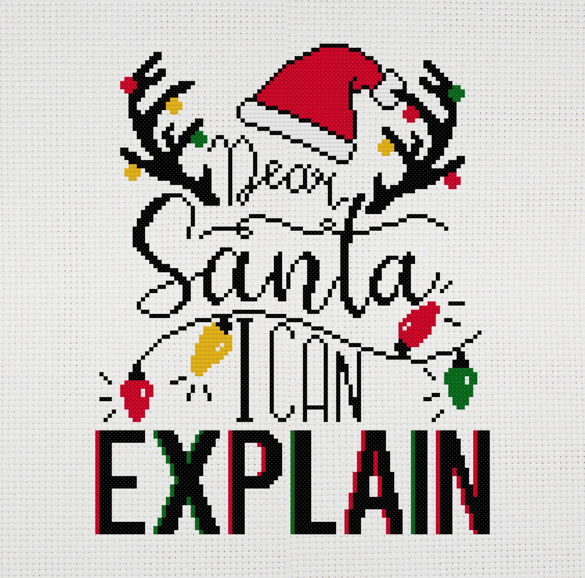 Funny Christmas cross stitch pattern PDF. 4 Funny Christmas cross stitch pattern PDF