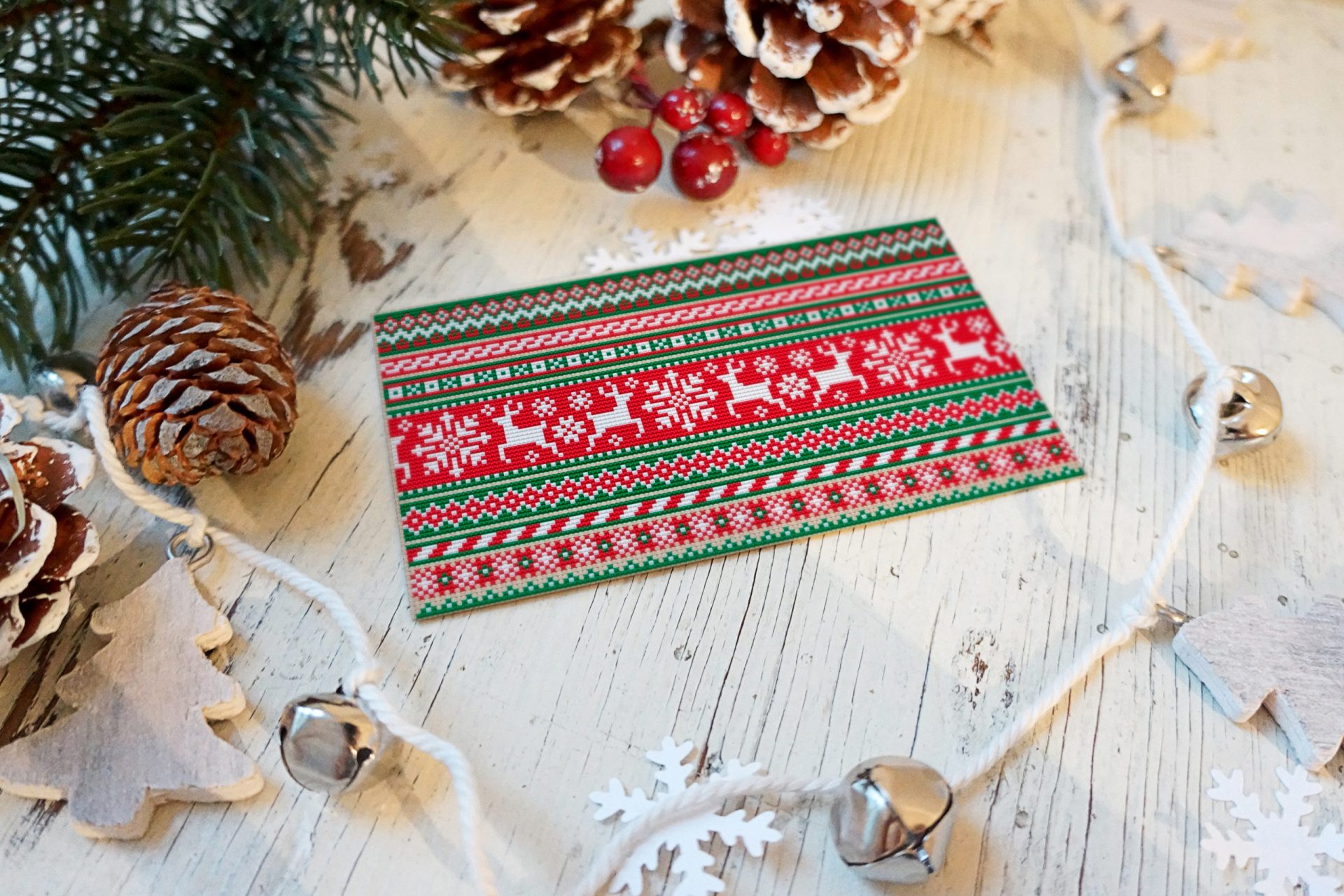Christmas ornament Cross stitch pattern christmas card christmas tree 4 christmas card