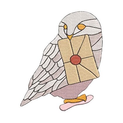 Owl Hedwig Machine Embroidery Designs, Hogwarts School, Postman, Wisdom
