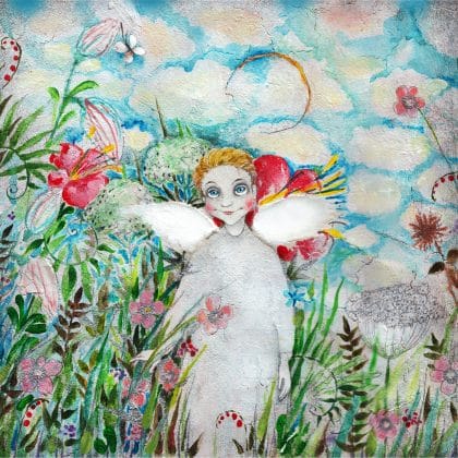 whimsical folk art angels