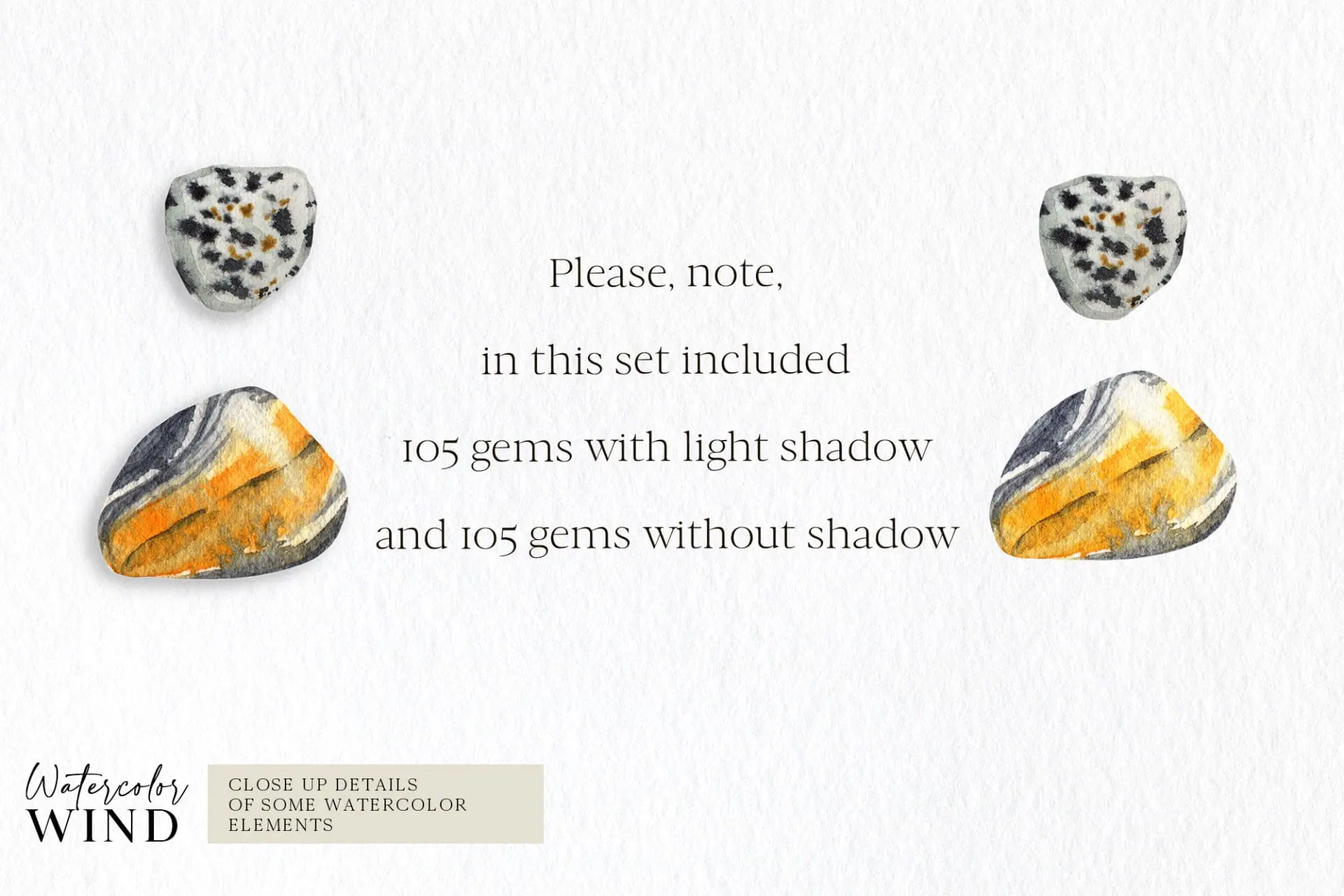 Watercolor gemstone clipart, crystal jewelry clip art 7 Watercolor gemstone clipart, crystal jewelry clip art - Image 7